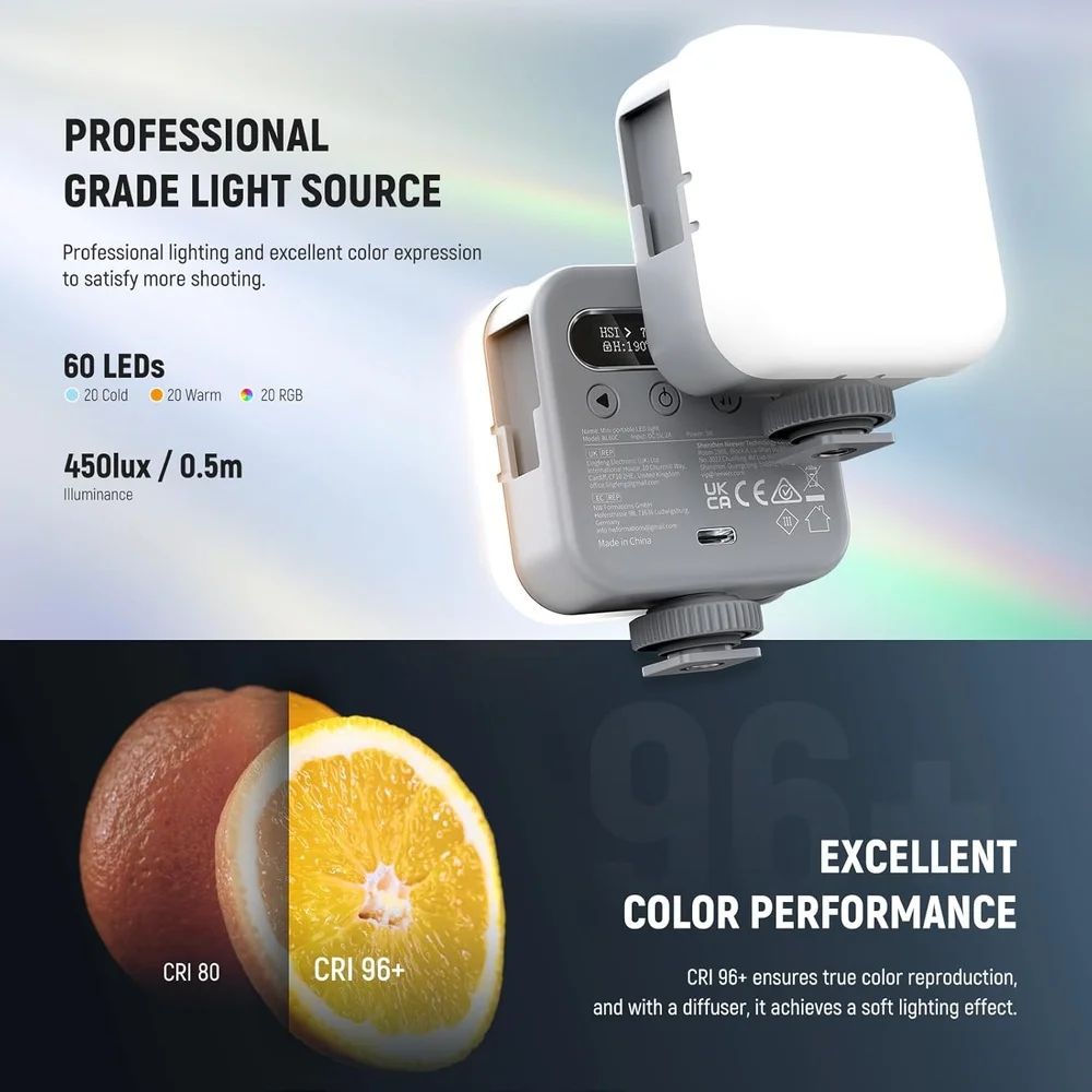 Luz LED Neewer Bl60c 60w Pra Vídeo E Estúdio Montagem Bowens
