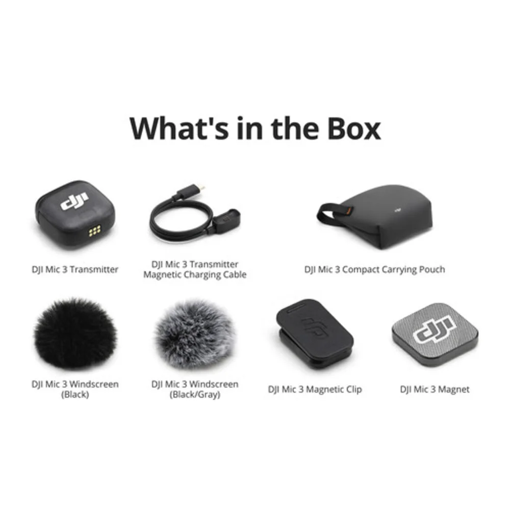 DJI Mic セット Microfone DJI Mic 2 (2 TX + 1 RX + Case) – Kit Completo Sem Fio