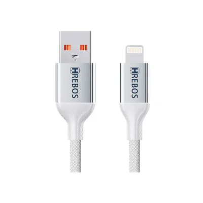 Cabo Hrebos Soft Braid Usb Lightning 27w Turb Cb-506i Branco