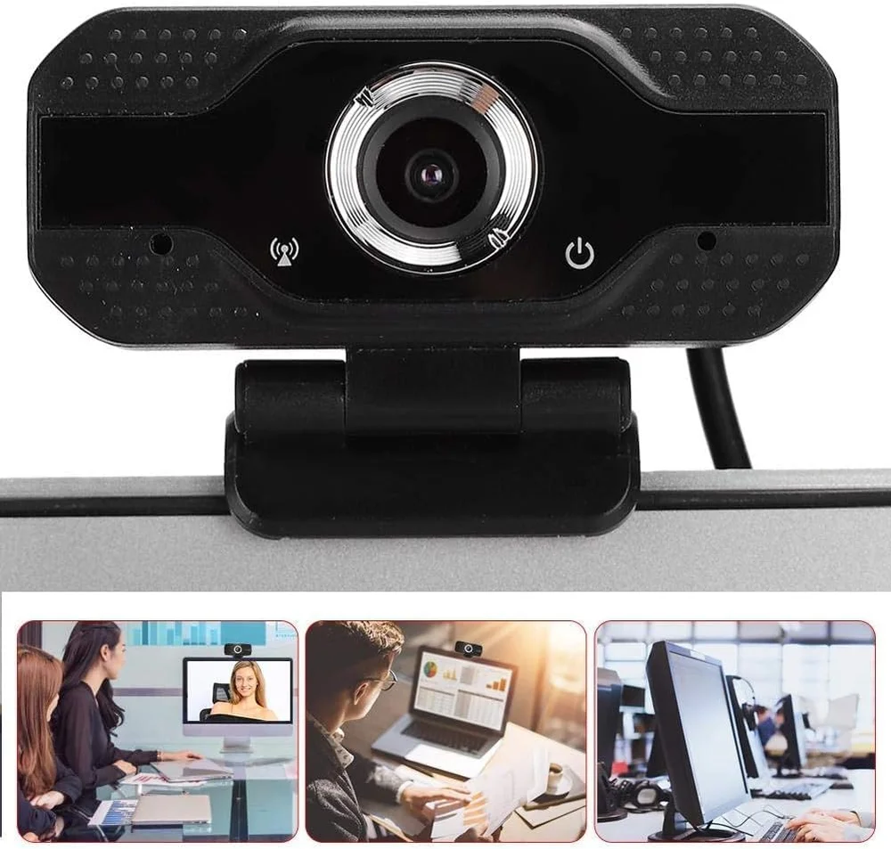Imagem 4 de 5 do produto Webcam Full Hd 1080p Com Microfone Para Computador E Notebook – Câmera Usb Plug & Play Com Redução De Ruído E Suporte Ajustável Para Aulas Online, Reuniões E Home Office