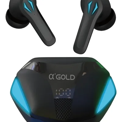 Fone De Ouvido Bluetooth Gamer Sem Fio Com LED   Jogo E Música