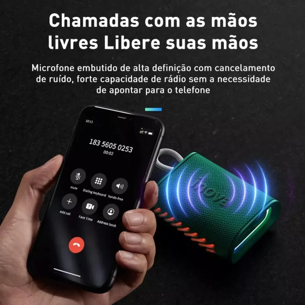 Caixa De Som, Inava, Go-4 Pro, Bluetooth, Portátil,12h De Reprodução, À Prova D'água Ip67, Luzes RGB, Tws/fm/usb/tf(verde) Caixa De Som, Inava, Go-4 Pro, Bluetooth, Portátil,12h De Reprodução, À Prova D'água Ip67, Luzes RGB, Tws/fm/usb/tf(verde)