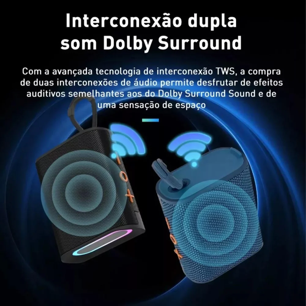 Caixa De Som, Inava, Go-4 Pro, Bluetooth, Portátil,12h De Reprodução, À Prova D'água Ip67, Luzes RGB, Tws/fm/usb/tf(verde) Caixa De Som, Inava, Go-4 Pro, Bluetooth, Portátil,12h De Reprodução, À Prova D'água Ip67, Luzes RGB, Tws/fm/usb/tf(verde)