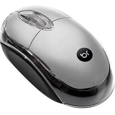 Mouse Óptico Usb Prata Bright Notebook Computador