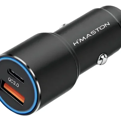 Carregador Veicular Hmaston L06l L07 45w Cor Preto
