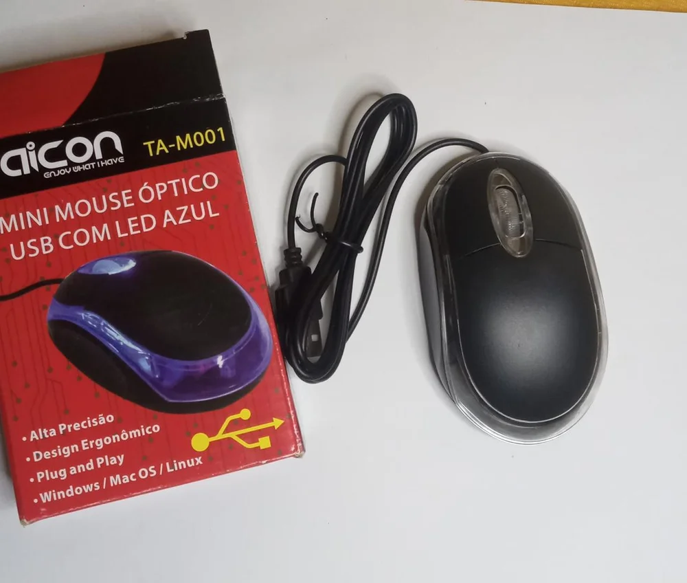 Imagem 2 de 2 do produto Mouse Com Fio Ta-m01 Preto LED