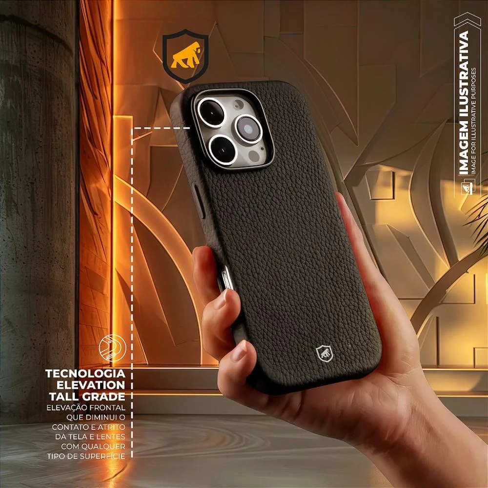Imagem 2 de 5 do produto Capa Para Iphone Air - Magsafe Techcouro - Preta - Gshield