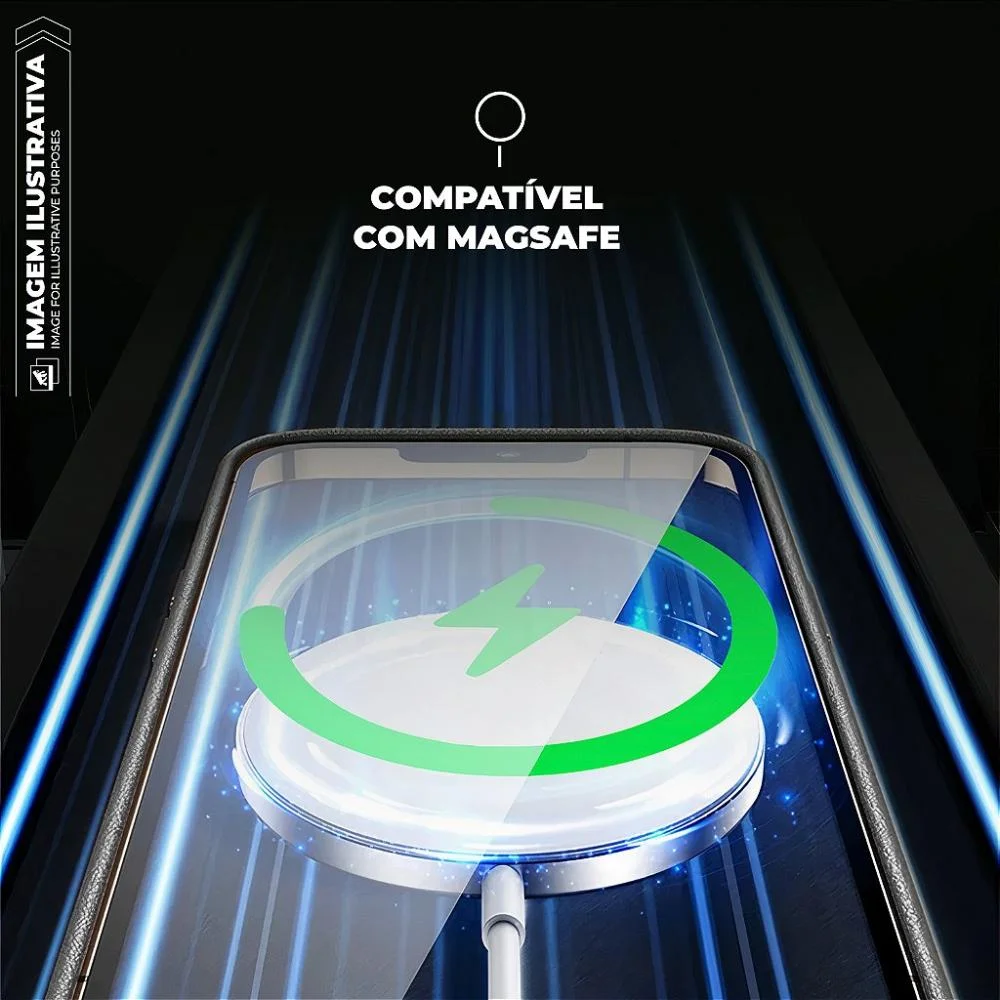 Imagem 4 de 5 do produto Capa Para Iphone Air - Magsafe Techcouro - Preta - Gshield