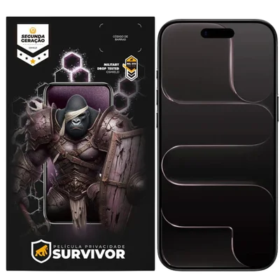 Película Para Iphone Air - Privacidade Com Aplicador - Survivor - Gshield