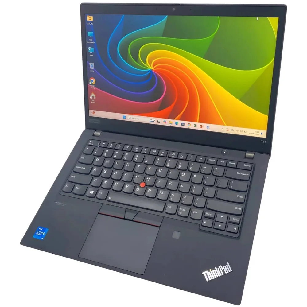 Imagem 1 de 5 do produto Usado - Notebook Lenovo Thinkpad T14 Core i5 SSD 256gb 16gb Tela Touch WINDOWS 11 Pro