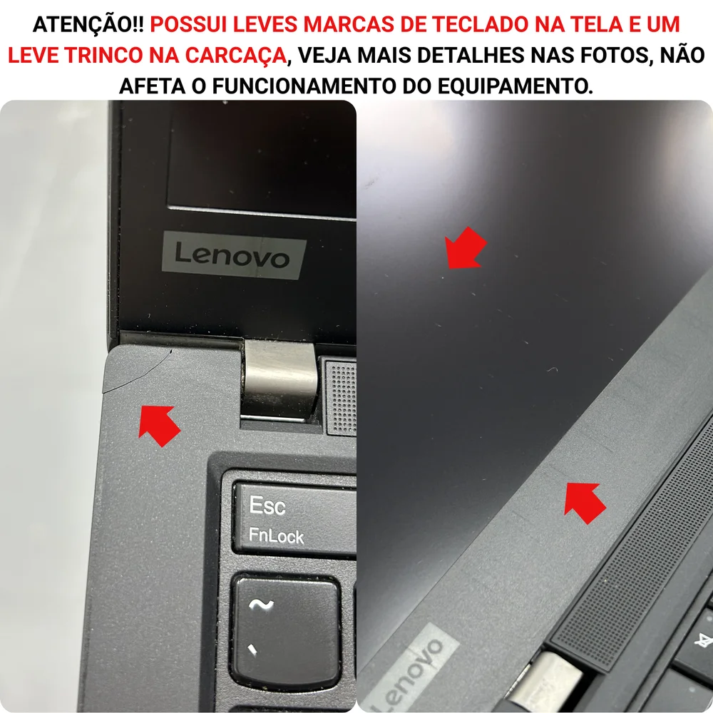 Imagem 4 de 5 do produto Usado - Notebook Lenovo Thinkpad T14 Core i5 SSD 256gb 16gb Tela Touch WINDOWS 11 Pro