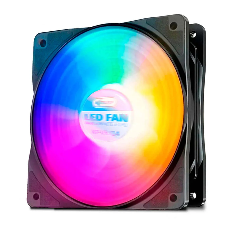Ventoinha Fan Cooler LED Colorido Para Gabinete E Cpu Silencioso 4