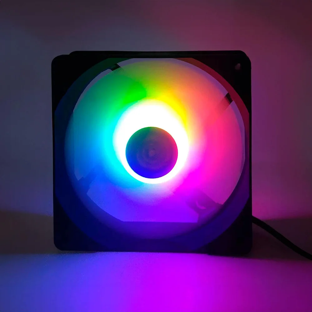Ventoinha Fan Cooler LED Colorido Para Gabinete E Cpu Silencioso 6