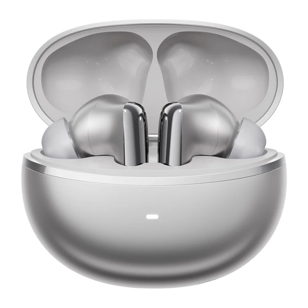 Fone De Ouvido Qcy Melobuds N70 (anc) - Prata Bluetooth 6.0, Ldac Hi-res, Carregamento Sem Fio