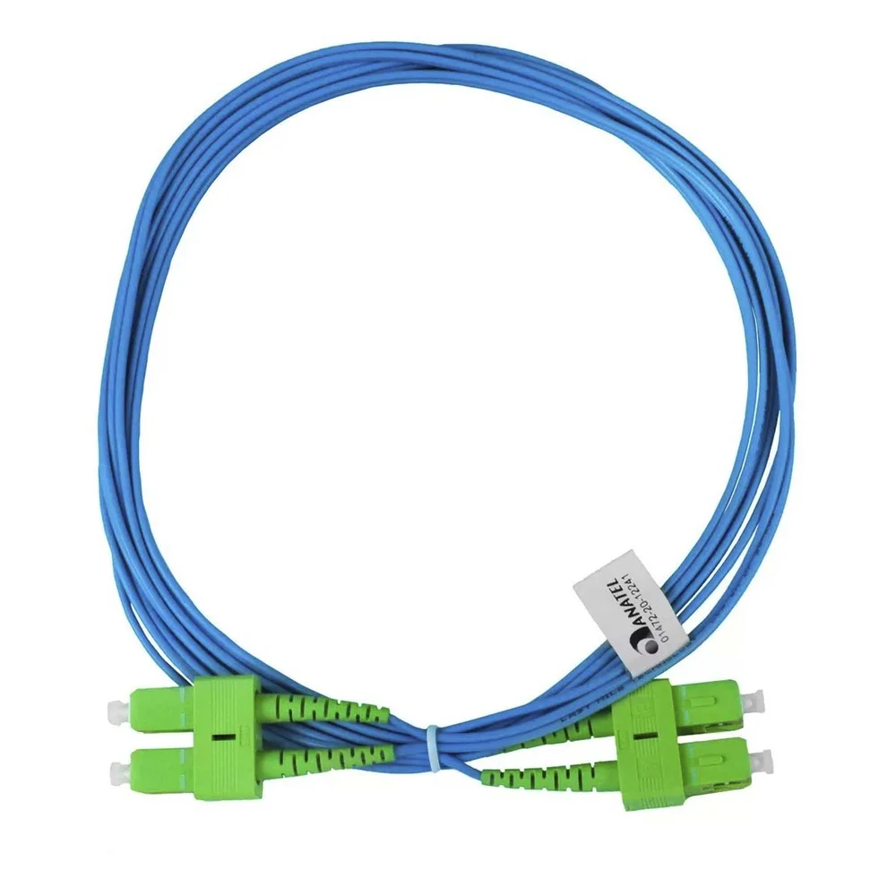 Cabo De Fibra Óptica Duplex 2.5m Sc/apc 9/125 Sm Monomodo