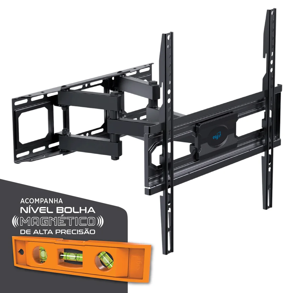 Imagem 3 de 5 do produto Suporte Articulado De Parede, 26 A 75", 45kg, Vesa 100x100 A 400x400mm, A02v4wp, Elg