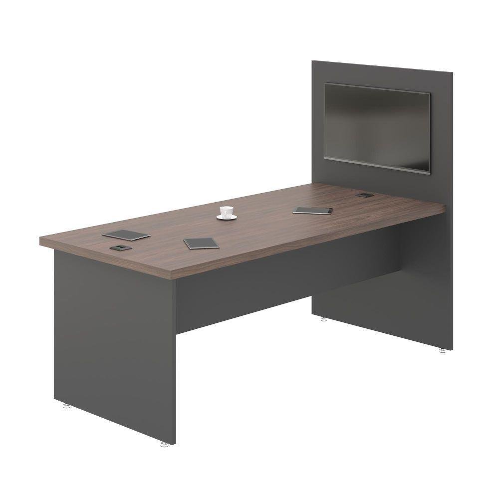 Mesa Com Painel Bot Freijo Preto
