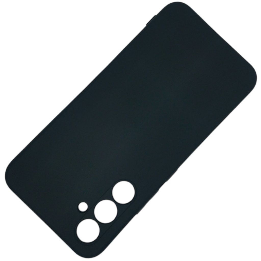 Capa Capinha Aveludada Premium Para Samsung Galaxy A15 Preto Preto Lisa