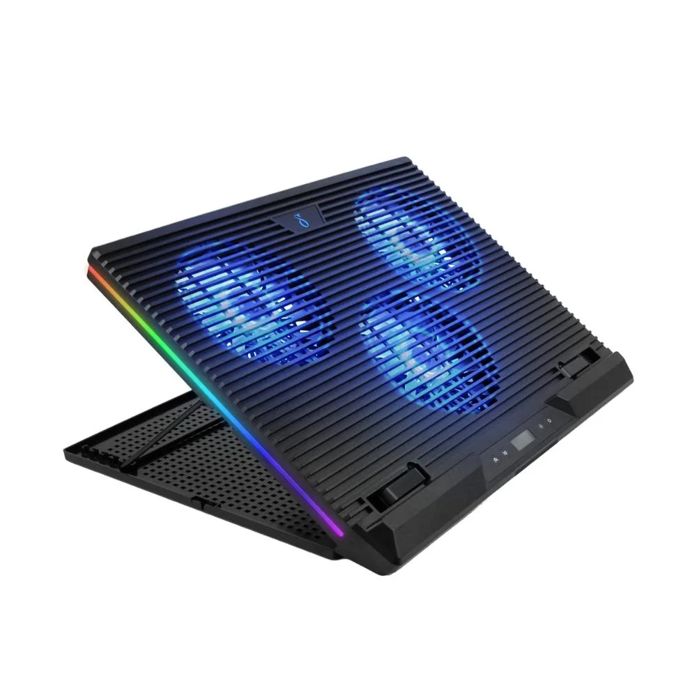 Imagem 4 de 5 do produto Suporte Notebook Gamer 3 Fans LED 5v Resfriamento Eficiente Entrada Usb