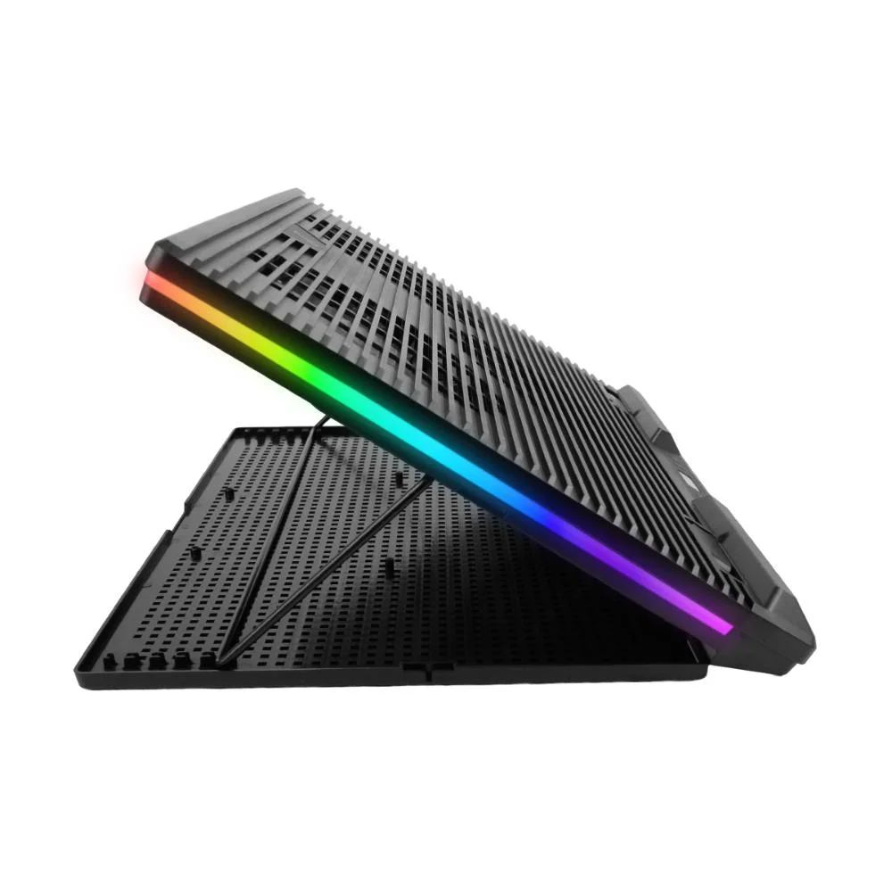Imagem 5 de 5 do produto Suporte Notebook Gamer 3 Fans LED 5v Resfriamento Eficiente Entrada Usb