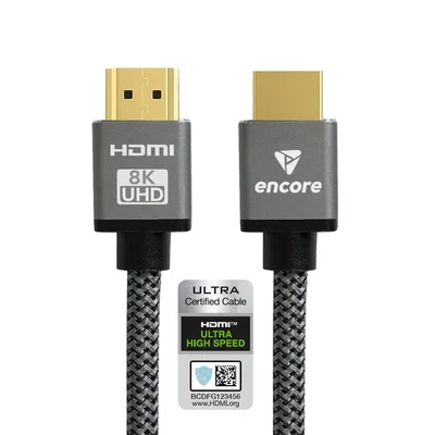 Cabo HDMI 2.1 8k Com Certificado Ultra High Speed Encore 5 Metros