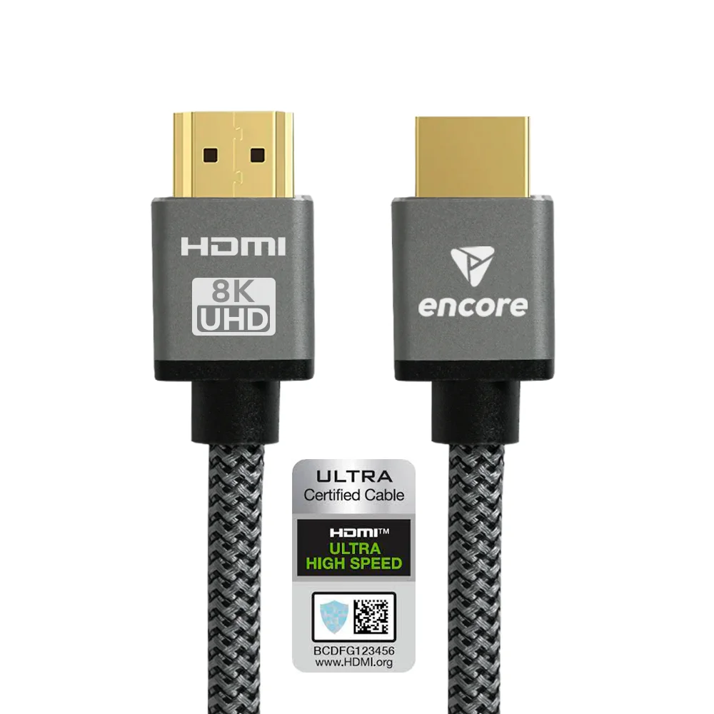 Cabo HDMI 2.1 8k Com Certificado Ultra High Speed Encore 5 Metros
