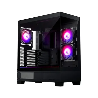 Gabinete Gamer Phanteks Xt View, Mid-tower, Vidro Temp, 3 Fans, Black - Ph-xt523v1_dbk01