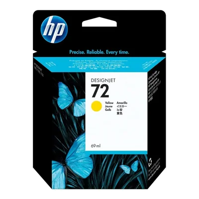 Cartucho De Tinta Hp 72 C9400a Amarelo | Designjet T610 T770 T1100 T2300