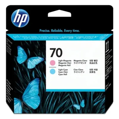 Cabeça De Impressão Hp 70 Rosa Claro E Ciano Claro C9405a | Designjet Z2100 Z5200 Z5400