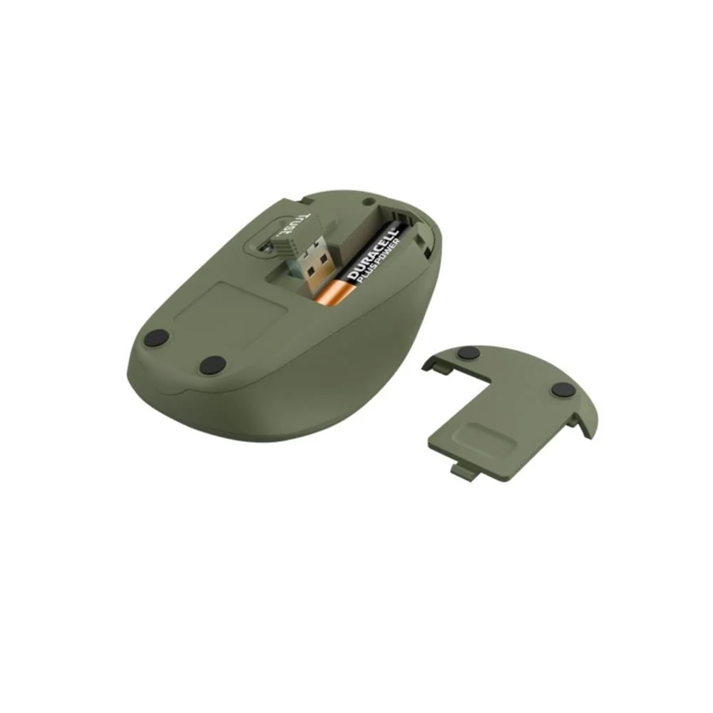 Imagem 2 de 4 do produto Trust Yvi+ Silent Wireless Mouse Eco, Sem-fio, Silencioso, Dpi 800-1600