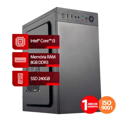 Computador Intel® Core™ i3 Ram 8GB, SSD 240GB, Linux | Goldentec