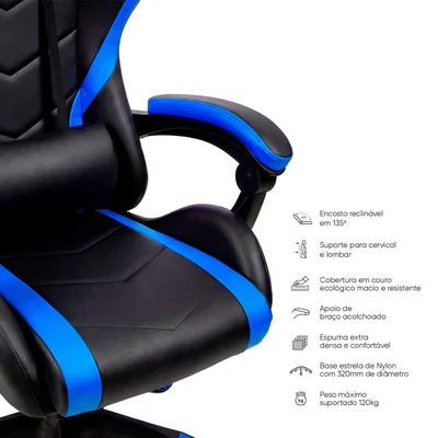 Cadeira Gamer Ox Neptune Com Ajuste De Altura E Inclinação — foto 3
