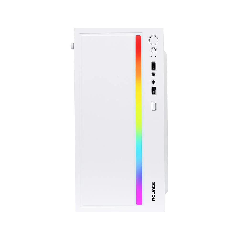 Imagem 4 de 5 do produto Gabinete Gamer Round5 Viper White RGB Mid Tower Matx Sem Fans Branco