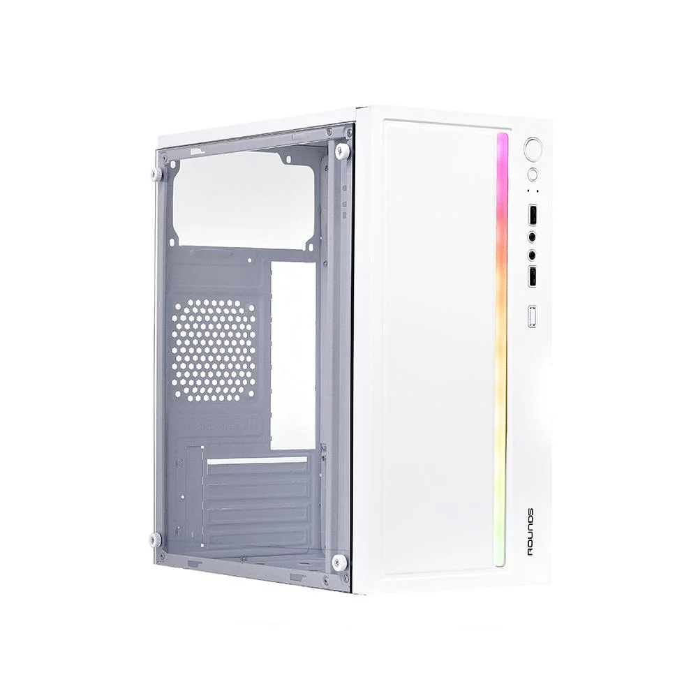 Imagem 5 de 5 do produto Gabinete Gamer Round5 Viper White RGB Mid Tower Matx Sem Fans Branco