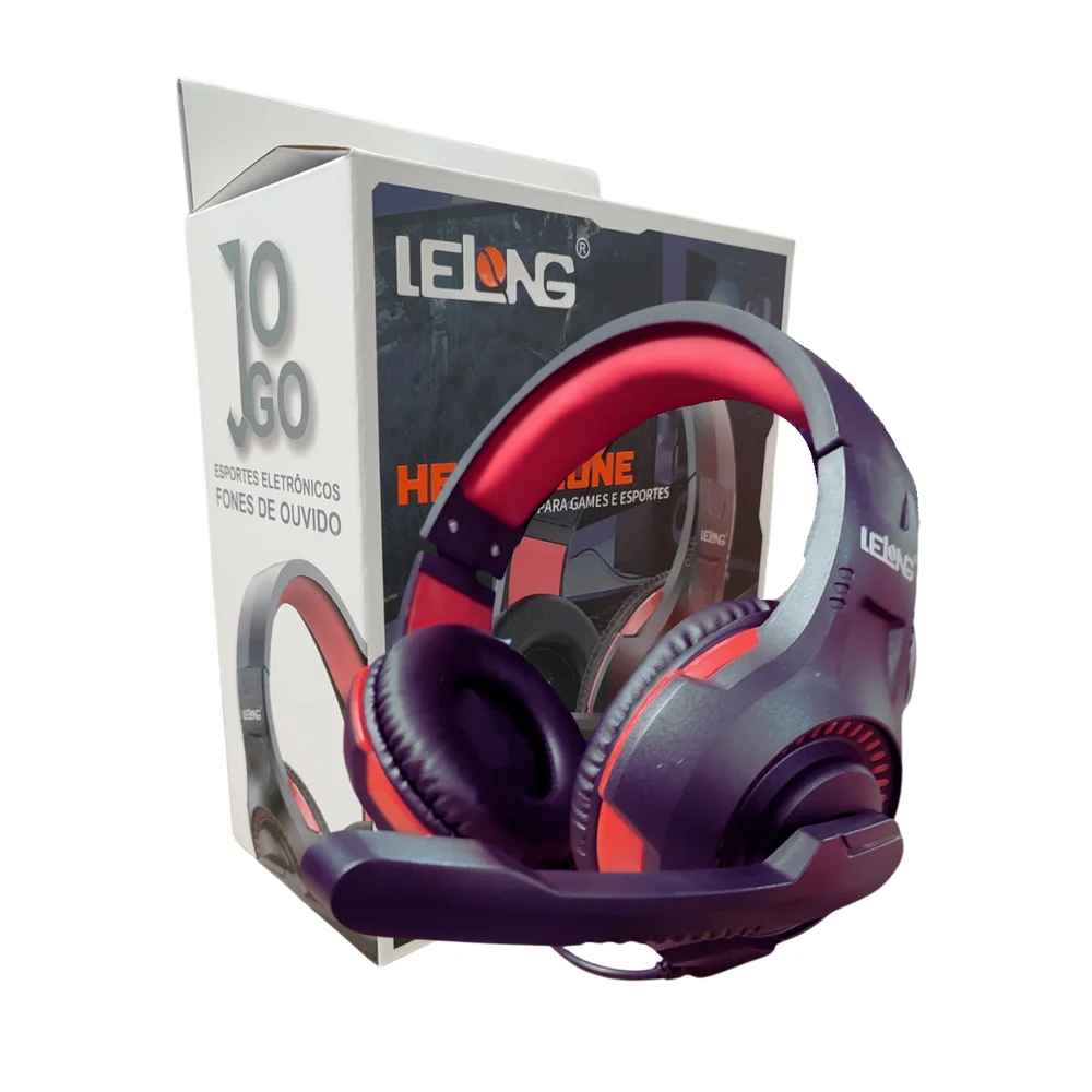 Headset Gamer Multimidia Le-Long Com Fio Para Pc Notebook Consoles e Smartphones Som Estéreo Headset Gamer Multimidia Le-Long Com Fio Para Pc Notebook Consoles e Smartphones Som Estéreo