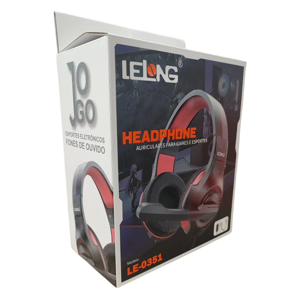 Headset Gamer Multimidia Le-Long Com Fio Para Pc Notebook Consoles e Smartphones Som Estéreo Headset Gamer Multimidia Le-Long Com Fio Para Pc Notebook Consoles e Smartphones Som Estéreo