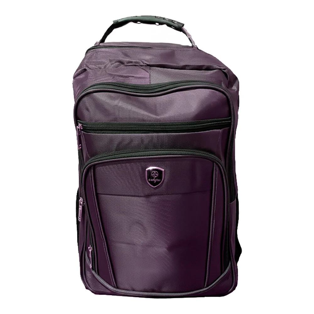 Imagem 3 de 4 do produto Mochila Vinho Poliéster Notebook 15.6" Reforçada Escolar Trabalho - Caleja
