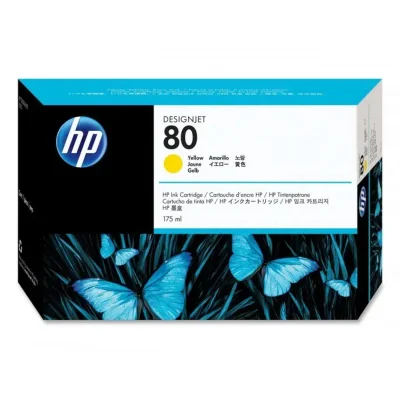 Cartucho De Tinta Hp 80 C4873a Amarelo | Designjet 1050c 1050m