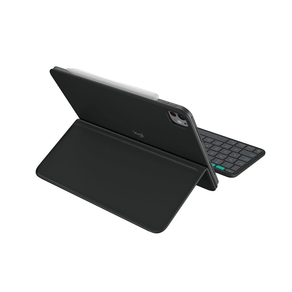 Imagem 2 de 4 do produto Capa Com Teclado Logitech Flip P/ Ipad Pro 11 (m4) E Ipadi Air (m2 M3) Grafite - 920-013369