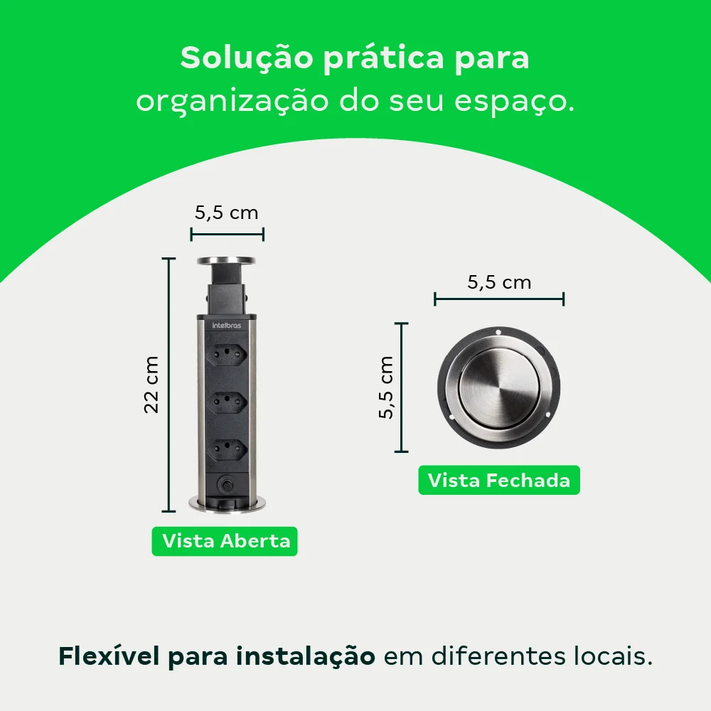 Protetor Eletrônico Torre De Tomada Para Embutir Epe 3003 Intelbras