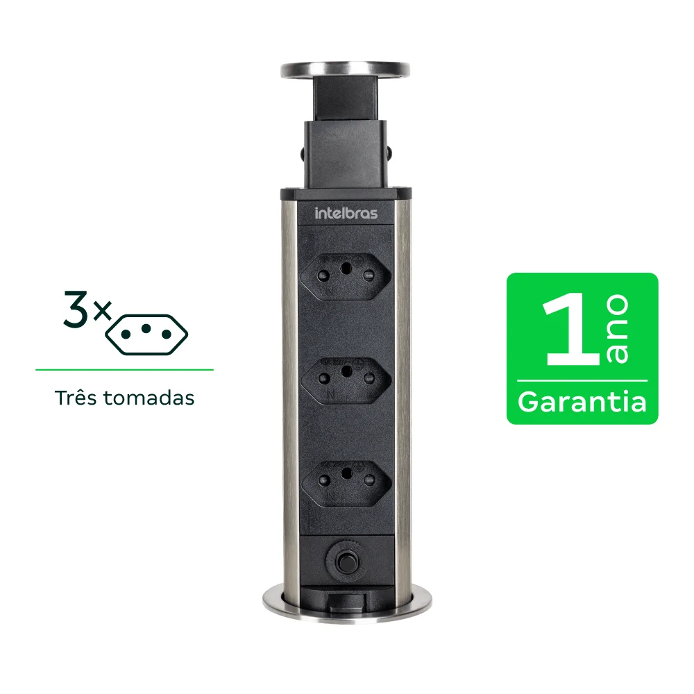 Protetor Eletrônico Torre De Tomada Para Embutir Epe 3003 Intelbras