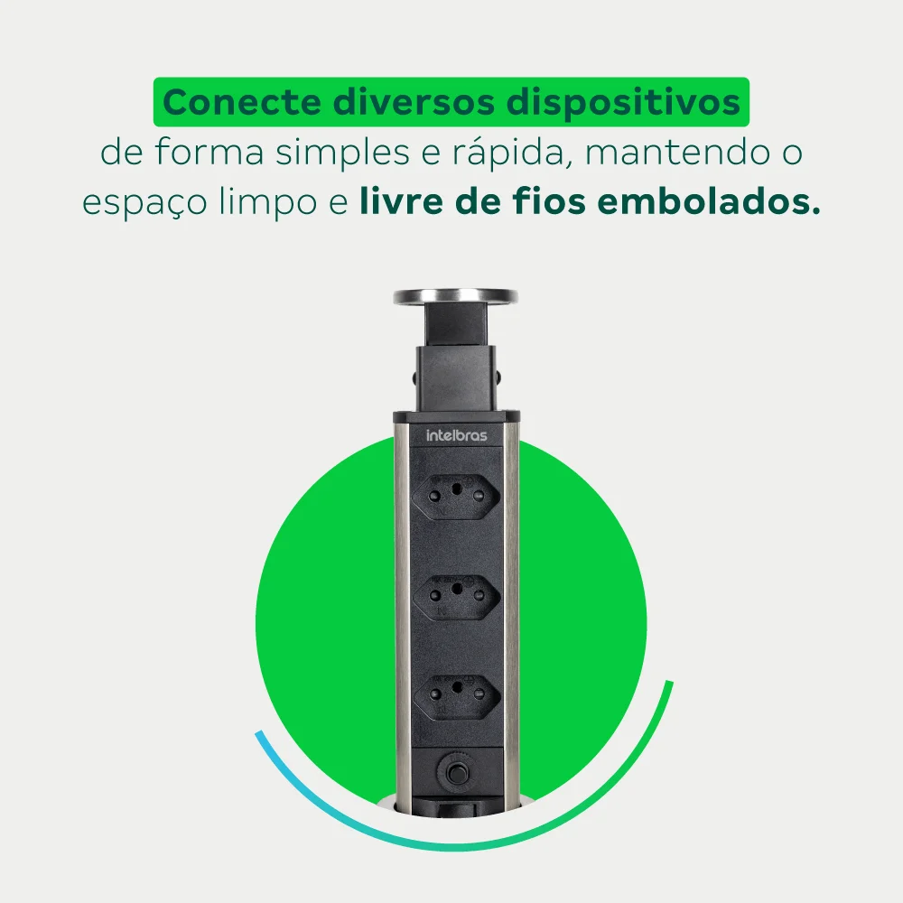 Protetor Eletrônico Torre De Tomada Para Embutir Epe 3003 Intelbras