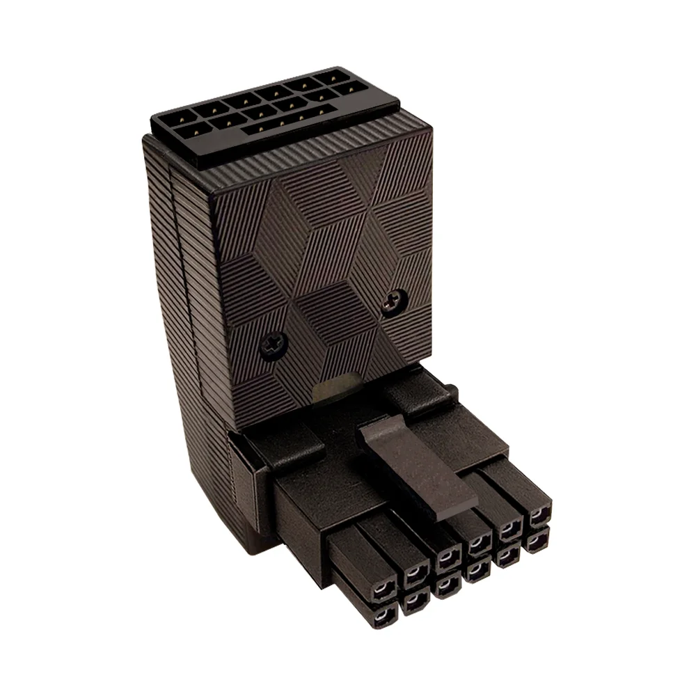 Adaptador Placa De Vídeo (GPU) 16 Pinos, Curvo 90 Graus PCI-E 5.0 12VHPWR, 4 Pinos (lado de cima), Preto 6