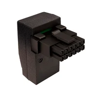 Adaptador Placa De Vídeo (GPU) 16 Pinos, Curvo 90 Graus PCI-E 5.0 12VHPWR, 4 Pinos (lado de baixo), Preto 2