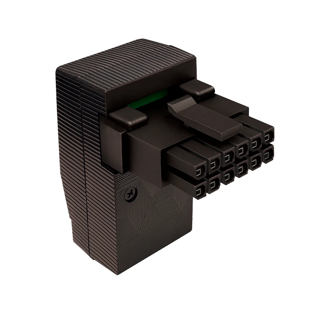 Adaptador Placa De Vídeo (GPU) 16 Pinos, Curvo 90 Graus PCI-E 5.0 12VHPWR, 4 Pinos (lado de baixo), Preto 4