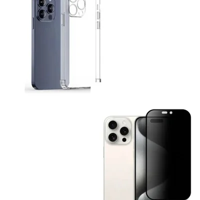 Película Fosca Privativa + Capa Tpu Para Iphone 16 Pro Max