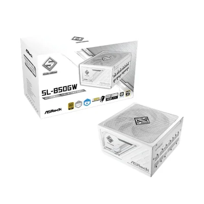 Fonte De Alimentação Asrock Steel Legend White 850w 80 Plus Gold Full Modular C/ Cabo - Sl-850gw
