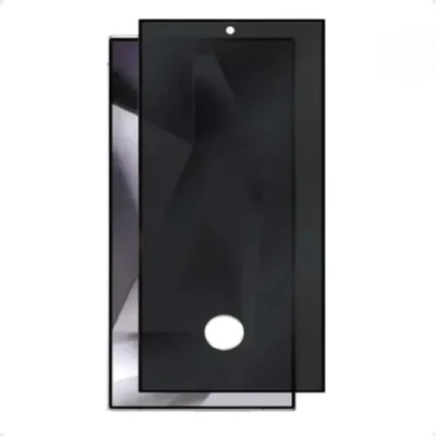 Pelicula 3d De Vidro Privacidade Compatível Para Smartphone Samsung Galaxy S25 Ultra Com Furo