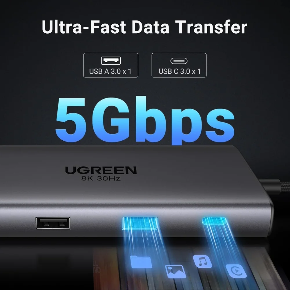 Imagem 3 de 5 do produto Hub Usb-c Ugreen 10 Em 1 HDMI 4k 60hz Pd 100w Ethernet