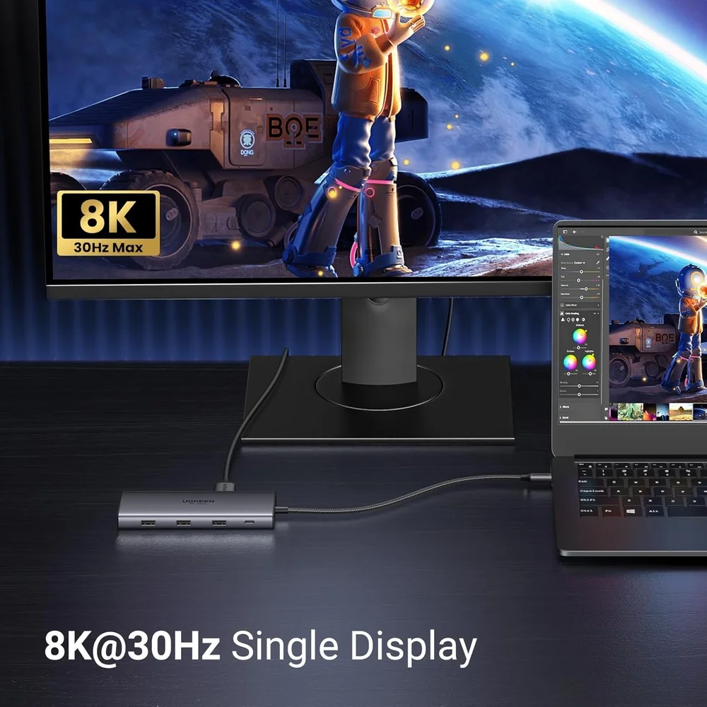 Imagem 5 de 5 do produto Hub Usb-c Ugreen 10 Em 1 HDMI 4k 60hz Pd 100w Ethernet